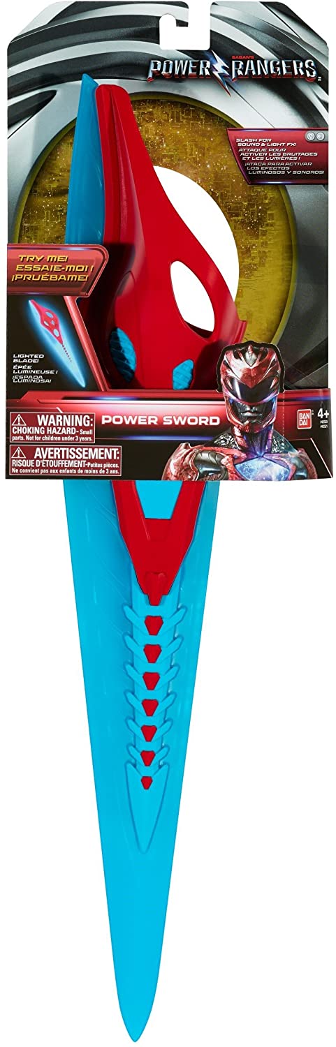 Power Rangers Movie Gadget, Red And Blue Ranger Power Sword With lights and sounds