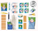 Wallaboo Baby First Aid Kit for Newborns - Red 33 Pcs (Expiry Date 10/2021)