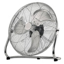 Homiu Floor Fan Air Circulator - Chrome Metal, High-Velocity, 9", 16", 18", 20"