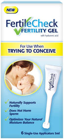 Fertile Check Fertility Friendly Gel, 6 Pre-Filled Lubricant in Applicators, For Use When Trying To Conceive