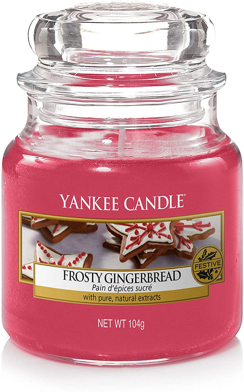 Yankee Candle Scented Candle | Frosty Gingerbread | Small Jar Candle