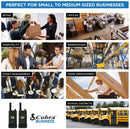 Cobra PU880 Pro Business Radio Walkie Takie (Twin Pack) with 10km Range & up to 16 Hours Battery