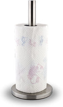 Homiu Kitchen Roll Holder Set Stainless Steel Silver Free Standing Towel Storage