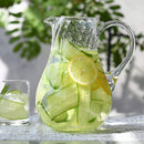 Krosno Large Glass Water Juice Pitcher Jug | 1.6L | Romance Collection | Table Crystal Glass