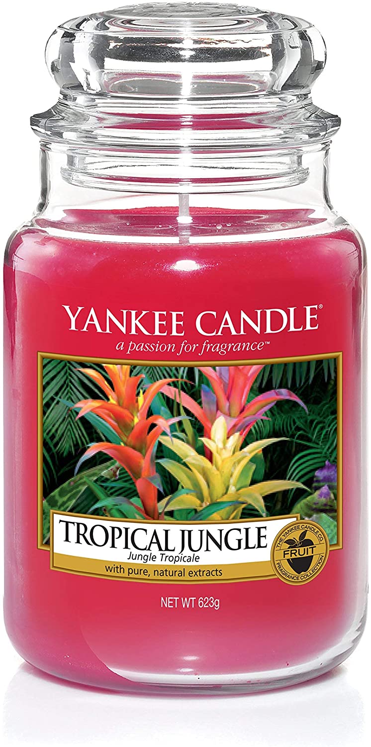 Yankee Candle Scented Candle | Tropical Jungle Large Jar Candle | Burn Time: Up to 150 Hours