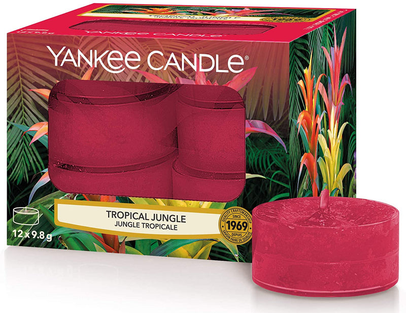 Yankee Candle Tea Light Scented Candles | Tropical Jungle | 12 Count