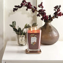 Yankee Candle Elevation Collection with Platform Lid Cinnamon Bark & Cumin Scented Candle, Large 2-Wick