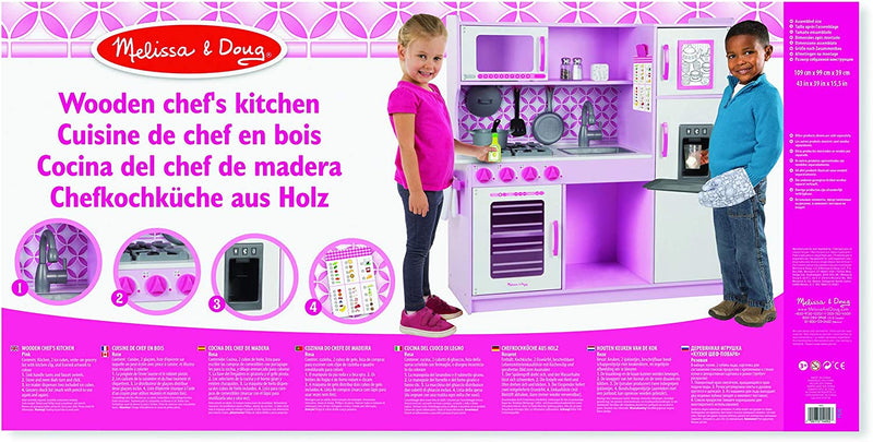 Melissa & Doug Chef's Kitchen Playset, Pink