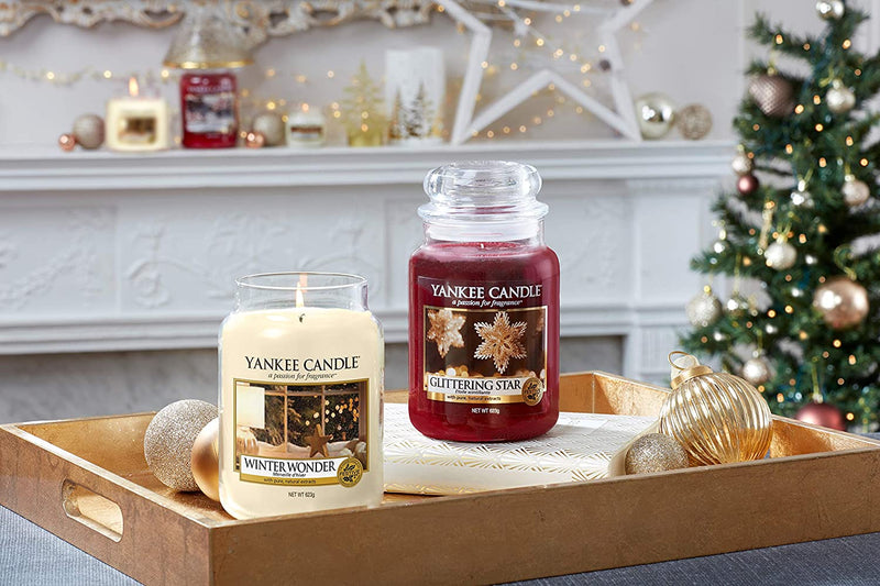 Yankee Candle Large Jar Scented Candle, Winter Wonder, Burns up to 150 Hours, Wax and Glass Jar