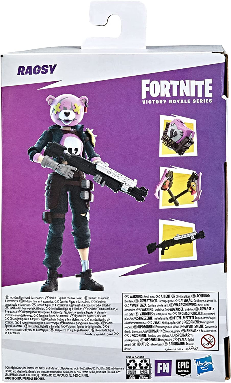 Hasbro Fortnite Victory Royale Series Ragsy Collectible Action Figure with Accessories
