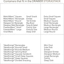 YouCopia StoraStack Food Container Storage and Drawer Organizer