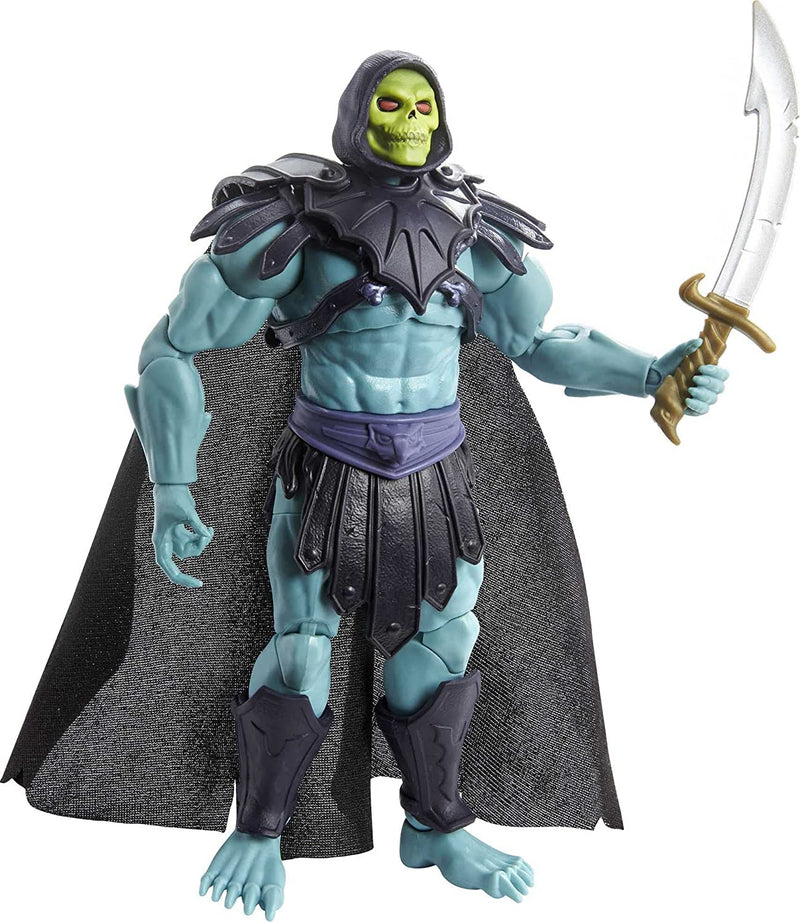 Masters of the Universe Masterverse New Eternia Barbarian Skeletor Action Figure with Accessories, 7-inch MOTU Gift for Fans 6+ and Collectors