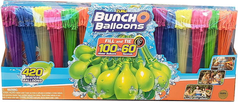 Bunch O Balloons Zuru 420 Instant Self Sealing Water Balloons, Multicolor