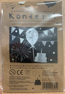 Konfetti Cake Latex Balloons with Paper Straw Holder and Ribbon 10 Pack Perfect for Wedding Bridal Shower Birthday Party Decorations