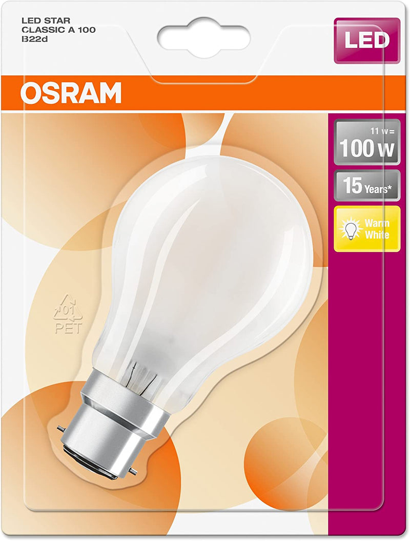 OSRAM LED Star Classic A / LED-lamp in bulb shape with B22d-base / not dimmable