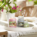 Yankee Candle Scented Candle Water Garden Medium Jar Candle Home Light Scents