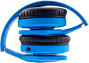 Vibe FLI Over-Ear Foldable Headphones with In-Line Microphone - Blue-
