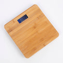 Homiu Bathroom Scale Natural Bamboo Digital Display Easy to View Accurate Body Weight Stone/kg/lbs Scales Slim Design