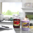 Yankee Candle Scented Candle | Black Cherry Large Jar Candle | Burn Time: Up to 150 Hours