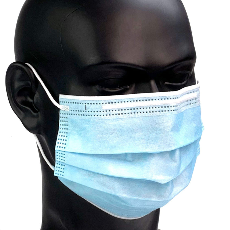 ArchMed Disposable Face Masks Manufactured in the UK 3-Ply CE Certified EN14683 Type IIR Face Covering (Box of 50)