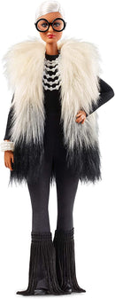 Barbie Styled By 3 Barbie Collector Styled by Iris Apfel Doll, with Multi-Hued Vest and Accessories, Multicoloured