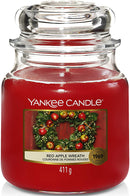 Yankee Candle Scented Candle | Red Apple Wreath | Medium Jar Candle