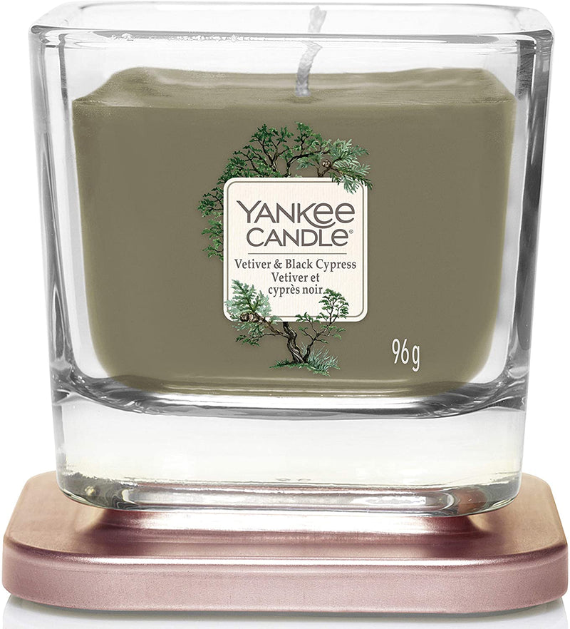 Yankee Candle Wick Candle, Wax, Vetiver & Black Cypress, Small