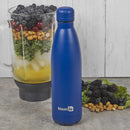 Homiu Water Bottle Vacuum Insulated Hot and Cold Double Walled Stainless Steel Drinks Sports Flask  Blue 750ml