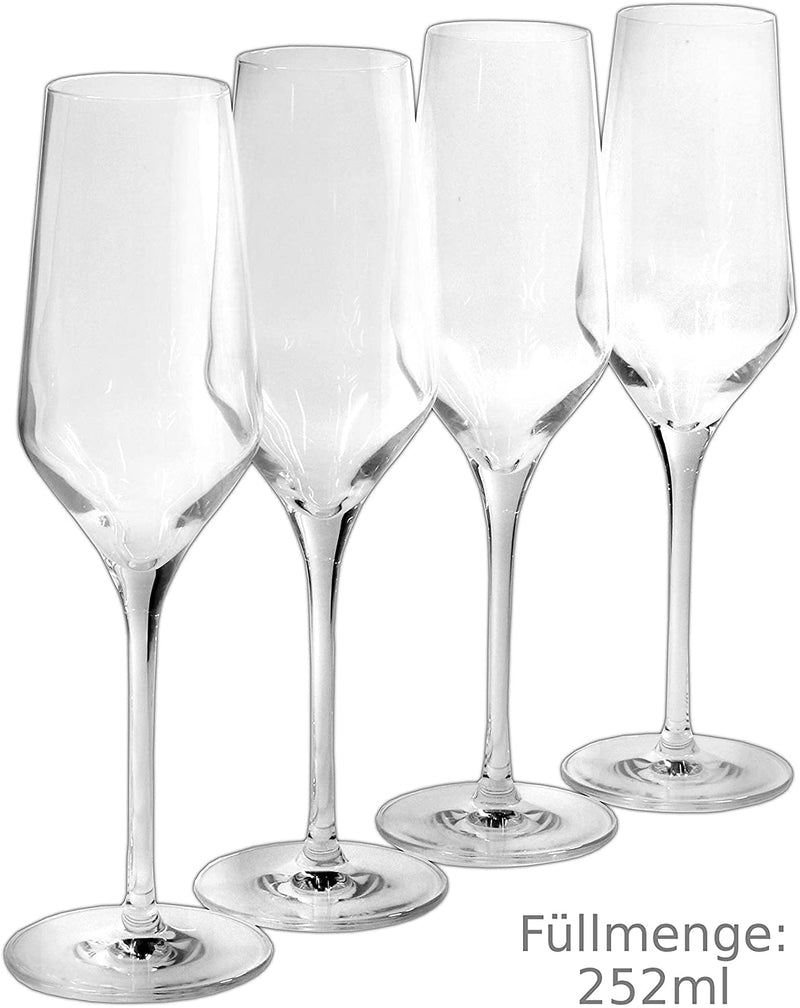 Fontignac, Champagne glass flute 4 pcs 252ml