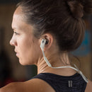 Skullcandy XTFree Bluetooth Wireless Sport Earbuds, sweat resistant, 6 Hour Battery, OnBoard Mic/Remote, White With Swirl wingtip