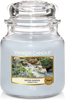 Yankee Candle Scented Candle Water Garden Medium Jar Candle Home Light Scents