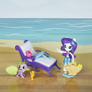 MY LITTLE PONY Equestrian girls Rarity Relaxing Beach Lounge Set includes beach-themed accessories