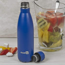 Homiu Water Bottle Vacuum Insulated Flask Ultimate Hot and Cold Double Walled Stainless Steel (Blue, 500ml)