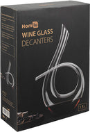 Homiu Twisted Horn Wine Decanter 1.5L Modern Contemporary Design Aerator Carafe