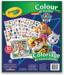 CRAYOLA Colour & Sticker Book - Paw Patrol