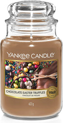 Yankee Candle Scented Candle | Chocolate Easter Truffles Large Jar Candle | Burn Time: Up to 150 Hours
