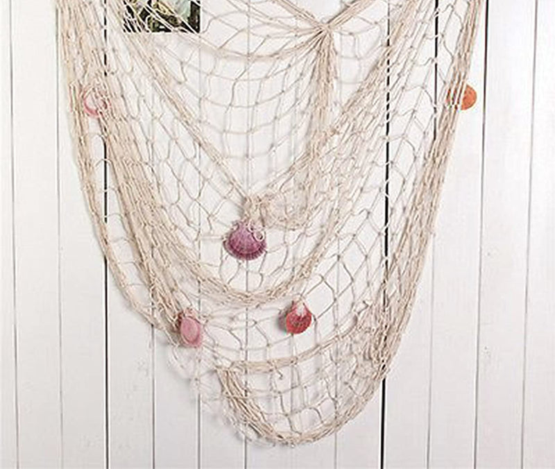Natural Fish Net Party Decorations for Pirate Party, Hawaiian Party, N