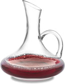Homiu Wine Decanter with Handle 1.8l  Modern Contemporary Design Wine Aerator Wine Carafe