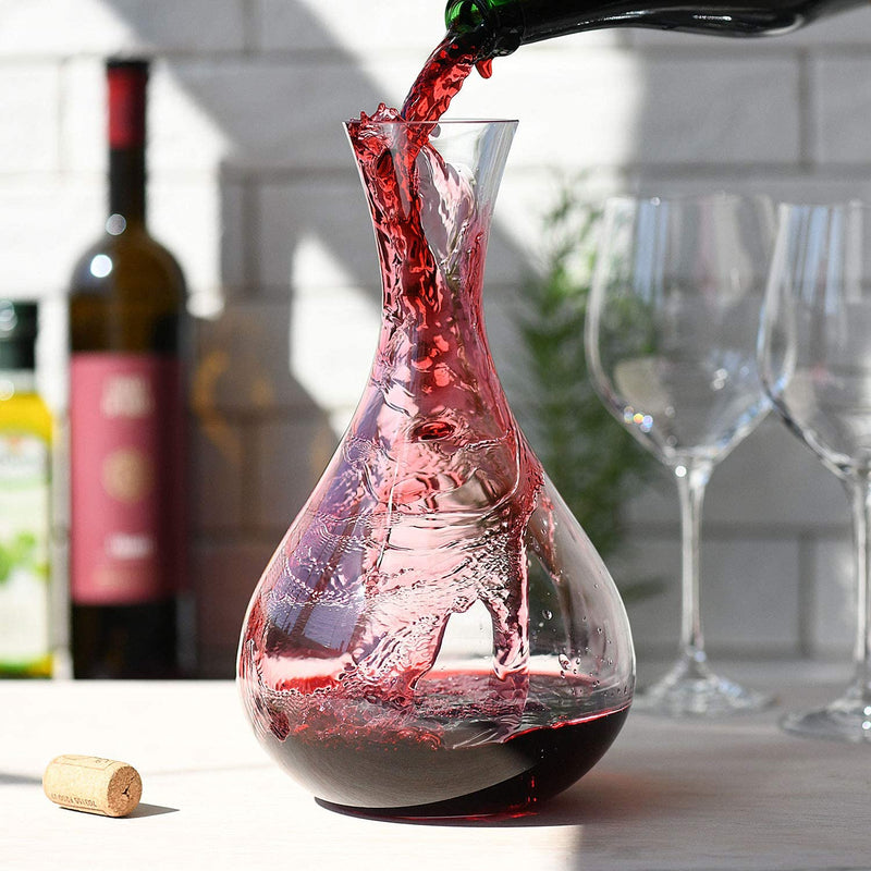 Krosno Red Wine Decanter Carafe Glass | 1.6L | Harmony Collection