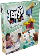 Monopoly Jenga Maker Wooden Blocks Stacking Tower Game Game for Kids Ages 8 and Up, Game for 2-6 Players, Multicolor