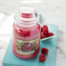 Yankee Candle Scented Candle | Red Raspberry Large Jar Candle | Burn Time: Up to 150 Hours