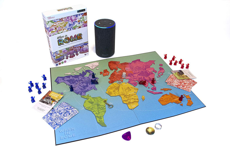 Voice Originals - When In Rome Travel Trivia Game - Powered by Alexa on Amazon Echo Dot - Family Fun