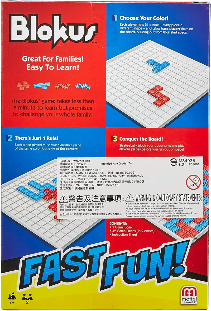 Mattel Games Fast Fun Fmw25 Blokus