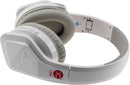 Vibe FLI Over-Ear Foldable Headphones with In-Line Microphone - White