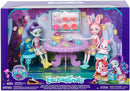 Enchantimals Tasty Tea Party PLAYSET with BREE Bunny & Patter Peacock Dolls