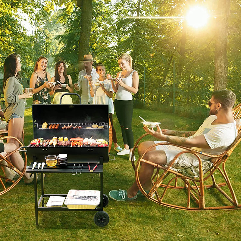 EU-AIRBIN Charcoal bbq Grill, Professional Barbecue Grill Outdoor Portable Smoker bbq Grill