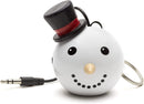 KitSound Snowman Mini Buddy and Portable Rechargeable Wired Speaker 3.5m USB C