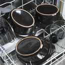 Homiu Triple Slow Cooker, 3 Individual Heat Pots, Easy Clean, Non Stick, Temperature Control 3 Settings Low Medium High 300W Power, Ceramic Silver