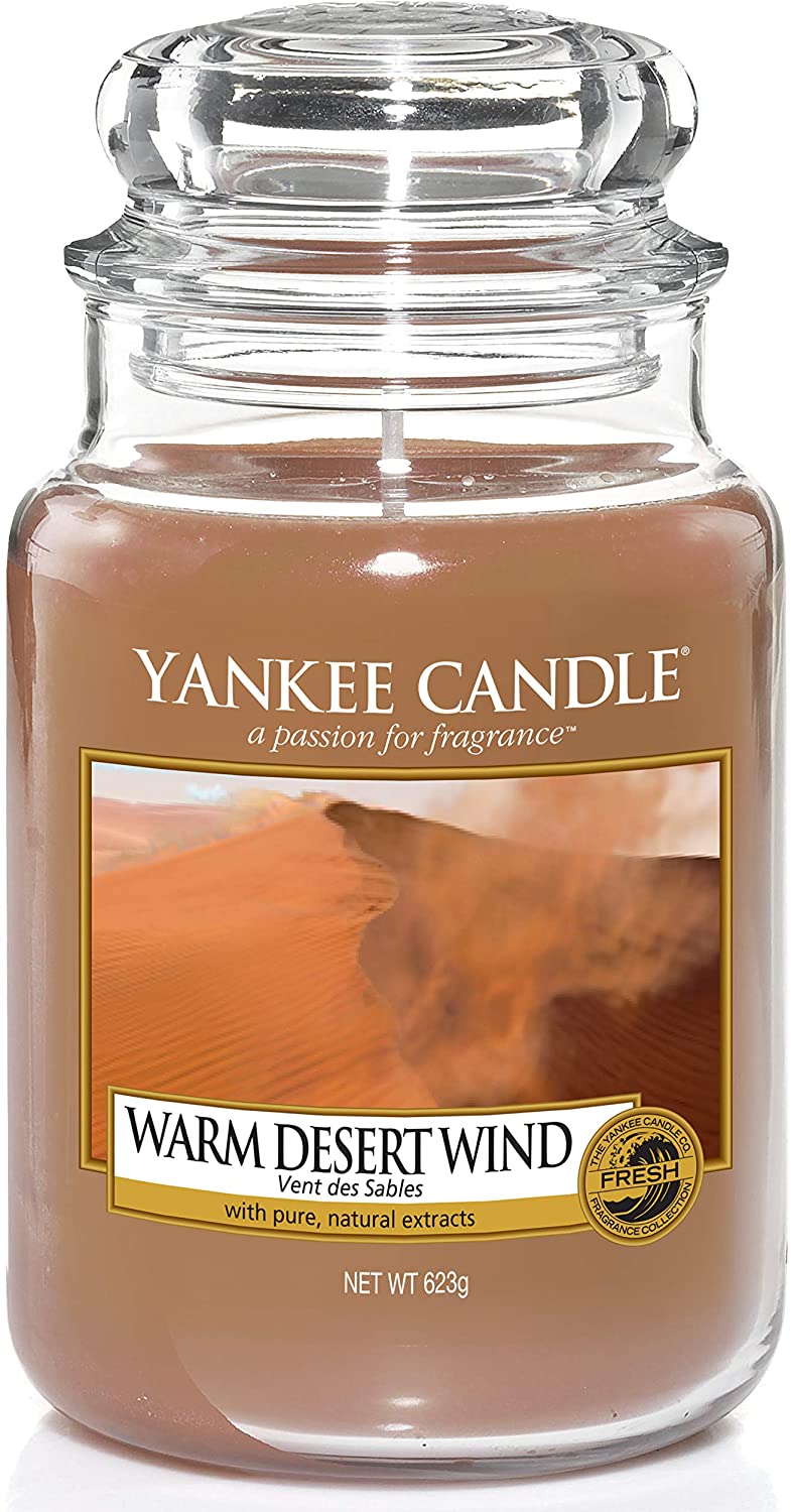 Yankee Candle Scented Candle | Warm Desert Wind Large Jar Candle | Burn Time: Up to 150 Hours