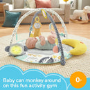 Fisher-Price Snugamonkey Go Bananas Gym Monkey-Themed Infant Playmat